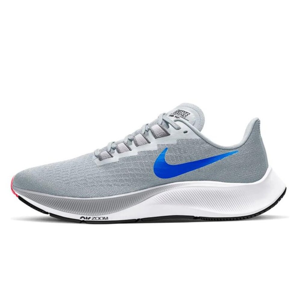 NIKE Men's Air Zoom Pegasus 37 Platinum Racer Blue Shoes Size 9